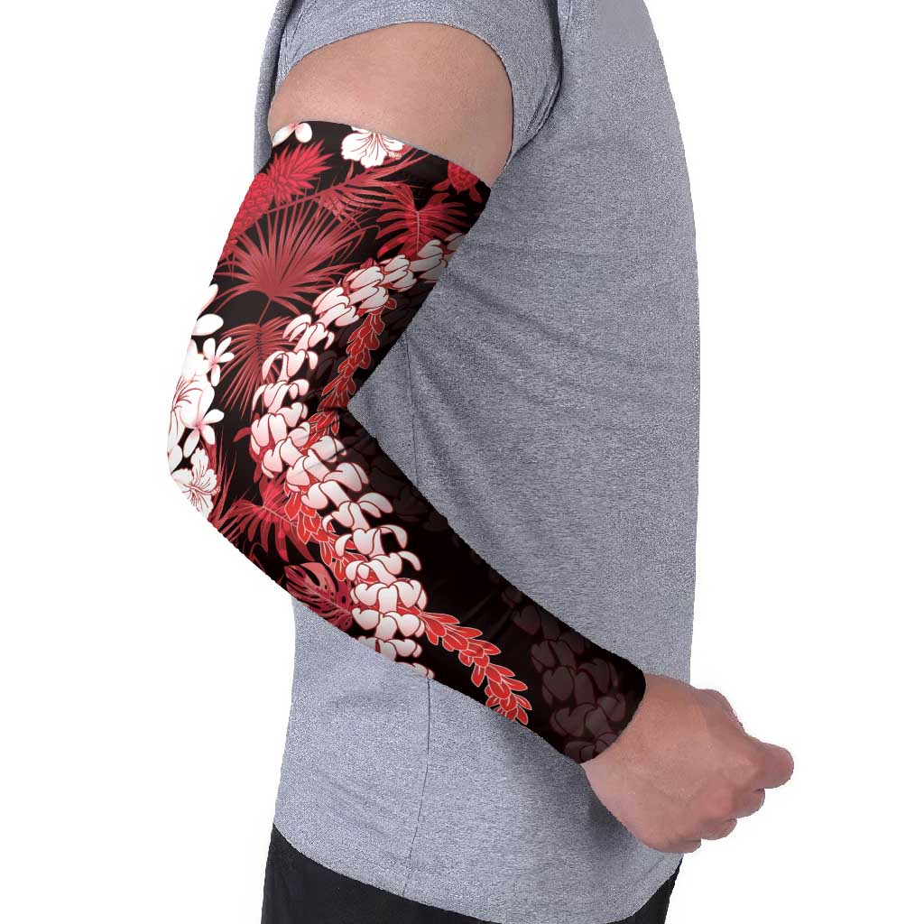 Ulaula Aloha Hawaii Lei Arm Sleeves Tropical Flowers Elegant Vibe - Polynesian Pride