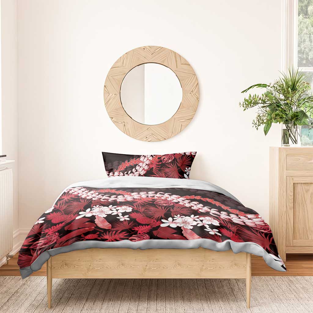 Ulaula Aloha Hawaii Lei Bedding Set Tropical Flowers Elegant Vibe - Polynesian Pride