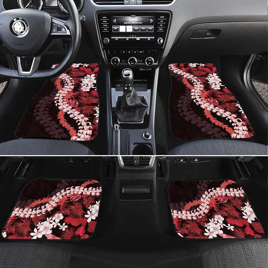 Ulaula Aloha Hawaii Lei Car Mats Tropical Flowers Elegant Vibe - Polynesian Pride