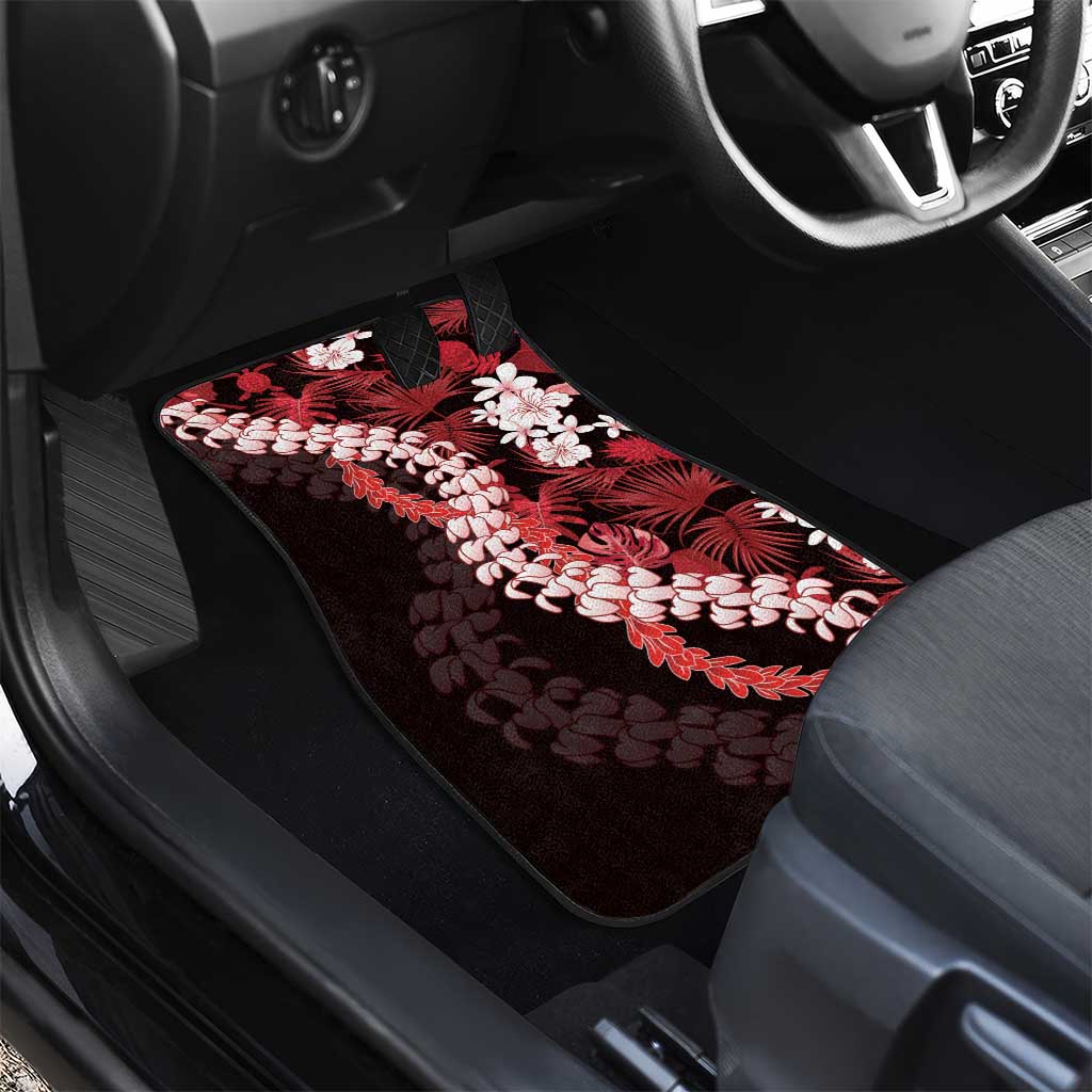 Ulaula Aloha Hawaii Lei Car Mats Tropical Flowers Elegant Vibe - Polynesian Pride