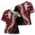 Ulaula Aloha Hawaii Lei Cross Shoulder Shirt Tropical Flowers Elegant Vibe - Polynesian Pride