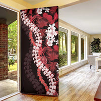 Ulaula Aloha Hawaii Lei Door Cover Tropical Flowers Elegant Vibe - Polynesian Pride