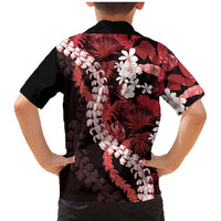 Ulaula Aloha Hawaii Lei Family Matching Mermaid Dress and Hawaiian Shirt Tropical Flowers Elegant Vibe - Polynesian Pride