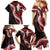 Ulaula Aloha Hawaii Lei Family Matching Mermaid Dress and Hawaiian Shirt Tropical Flowers Elegant Vibe - Polynesian Pride