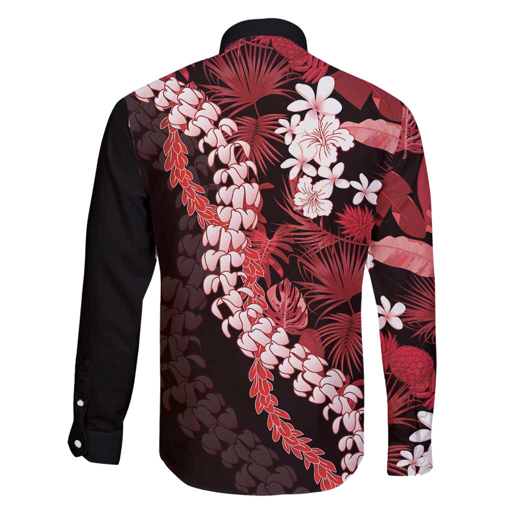 Ulaula Aloha Hawaii Lei Family Matching Off Shoulder Maxi Dress and Hawaiian Shirt Tropical Flowers Elegant Vibe LT14 - Polynesian Pride