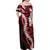 Ulaula Aloha Hawaii Lei Family Matching Off Shoulder Maxi Dress and Hawaiian Shirt Tropical Flowers Elegant Vibe - Polynesian Pride