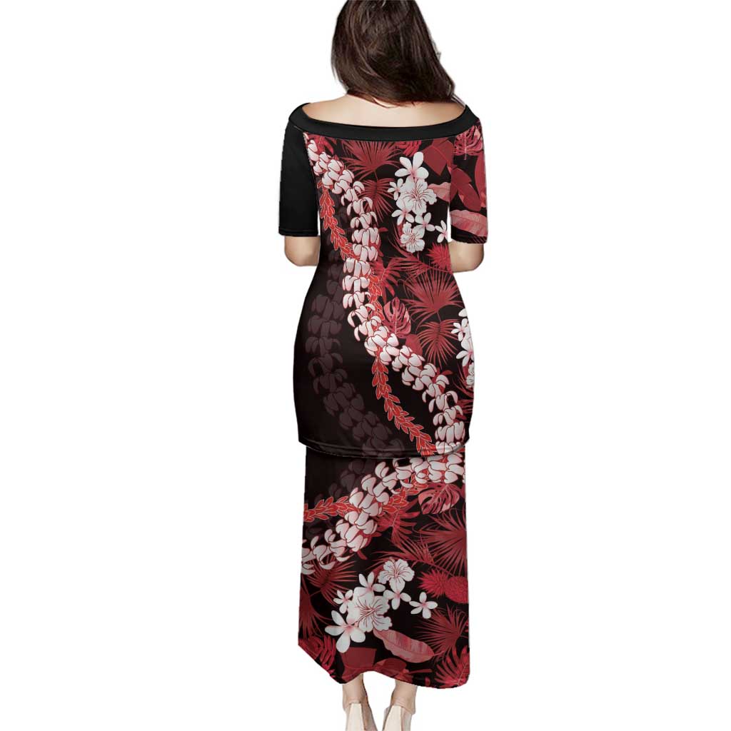 Ulaula Aloha Hawaii Lei Family Matching Puletasi and Hawaiian Shirt Tropical Flowers Elegant Vibe LT14 - Polynesian Pride