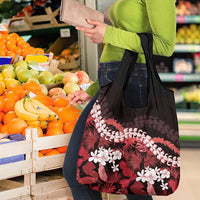 Ulaula Aloha Hawaii Lei Grocery Bag Tropical Flowers Elegant Vibe - Polynesian Pride