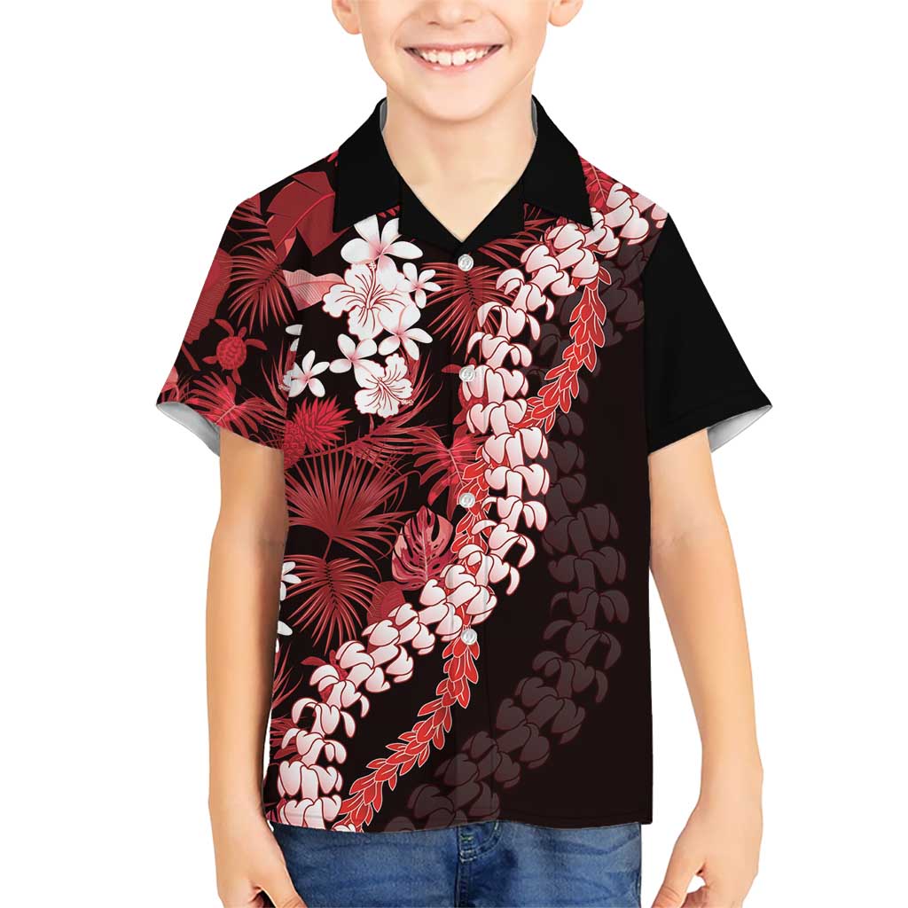 Ulaula Aloha Hawaii Lei Hawaiian Shirt Tropical Flowers Elegant Vibe - Polynesian Pride