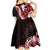 Ulaula Aloha Hawaii Lei Kid Short Sleeve Dress Tropical Flowers Elegant Vibe - Polynesian Pride
