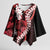 Ulaula Aloha Hawaii Lei Kimono Sleeve Blouse Tropical Flowers Elegant Vibe - Polynesian Pride
