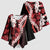 Ulaula Aloha Hawaii Lei Kimono Sleeve Blouse Tropical Flowers Elegant Vibe - Polynesian Pride