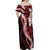 Ulaula Aloha Hawaii Lei Off Shoulder Maxi Dress Tropical Flowers Elegant Vibe - Polynesian Pride
