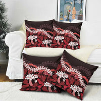 Ulaula Aloha Hawaii Lei Pillow Cover Tropical Flowers Elegant Vibe - Polynesian Pride