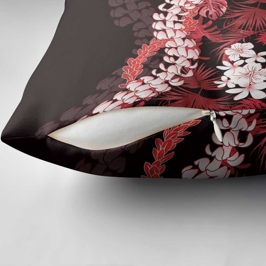 Ulaula Aloha Hawaii Lei Pillow Cover Tropical Flowers Elegant Vibe - Polynesian Pride