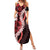 Ulaula Aloha Hawaii Lei Summer Maxi Dress Tropical Flowers Elegant Vibe - Polynesian Pride