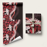 Ulaula Aloha Hawaii Lei Wrapping Paper Tropical Flowers Elegant Vibe - Polynesian Pride