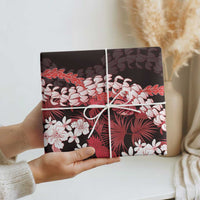 Ulaula Aloha Hawaii Lei Wrapping Paper Tropical Flowers Elegant Vibe - Polynesian Pride