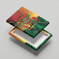 Vanuatu Independence Day Canvas Wall Art Chibi Boar Proud To Be A Ni-Van