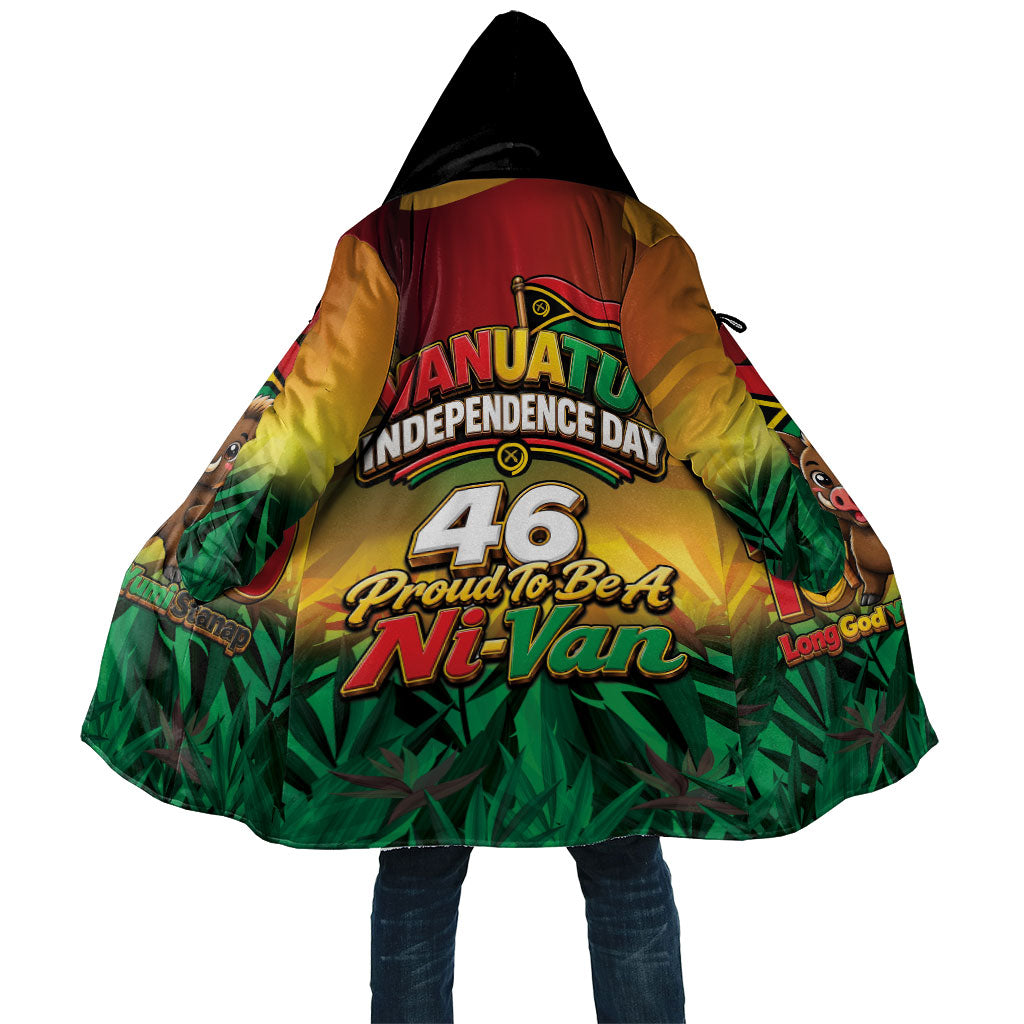 Vanuatu Independence Day Cloak Chibi Boar Proud To Be A Ni-Van