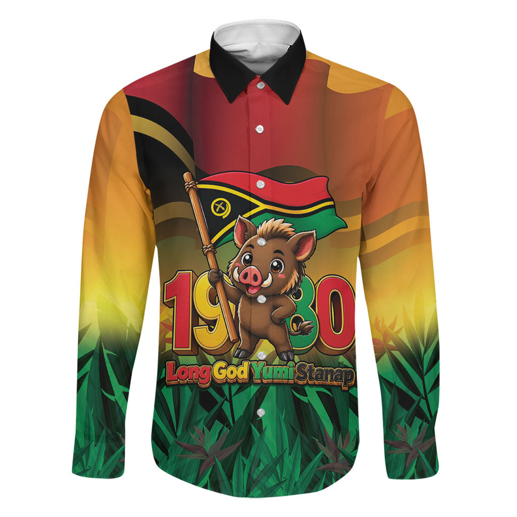 Vanuatu Independence Day Family Matching Summer Maxi Dress and Hawaiian Shirt Chibi Boar Proud To Be A Ni-Van