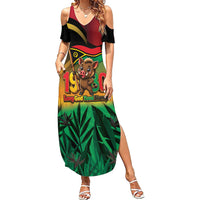 Vanuatu Independence Day Family Matching Summer Maxi Dress and Hawaiian Shirt Chibi Boar Proud To Be A Ni-Van