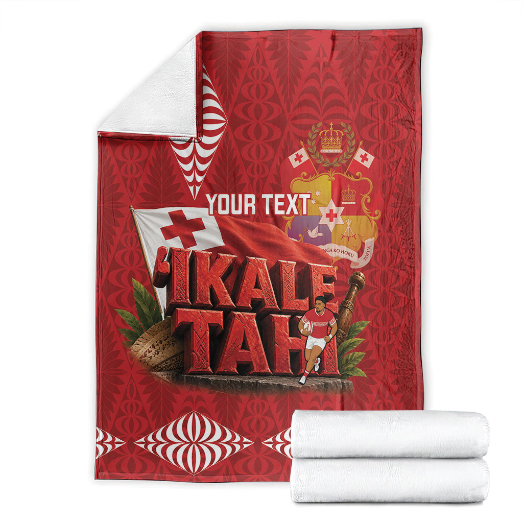 Tonga Rugby Custom Blanket 2026 Go Ikale Tahi Ngatu Pattern