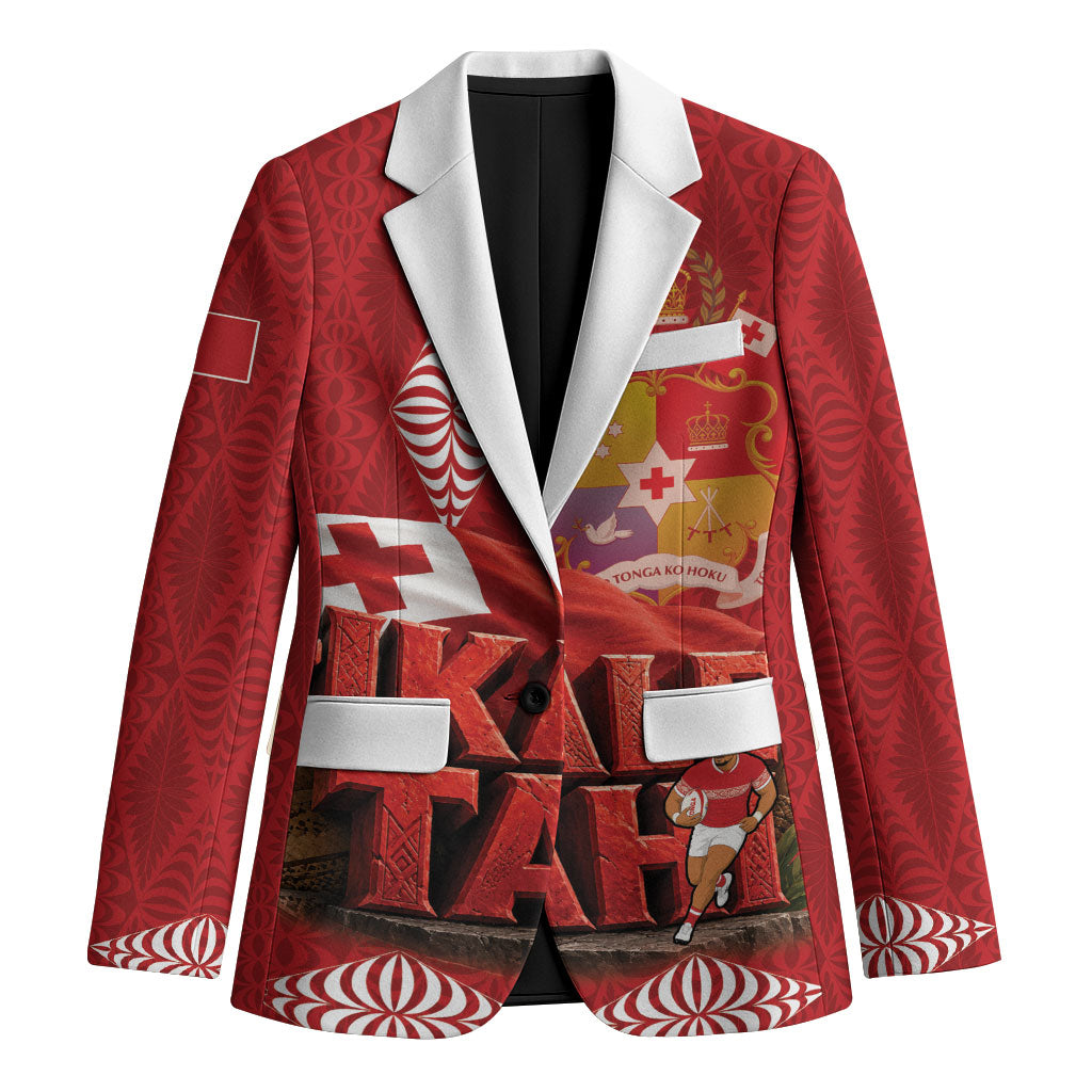 Tonga Rugby Custom Blazer 2026 Go Ikale Tahi Ngatu Pattern