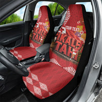 Tonga Rugby Custom Car Seat Cover 2026 Go Ikale Tahi Ngatu Pattern