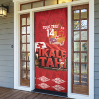 Tonga Rugby Custom Door Cover 2026 Go Ikale Tahi Ngatu Pattern