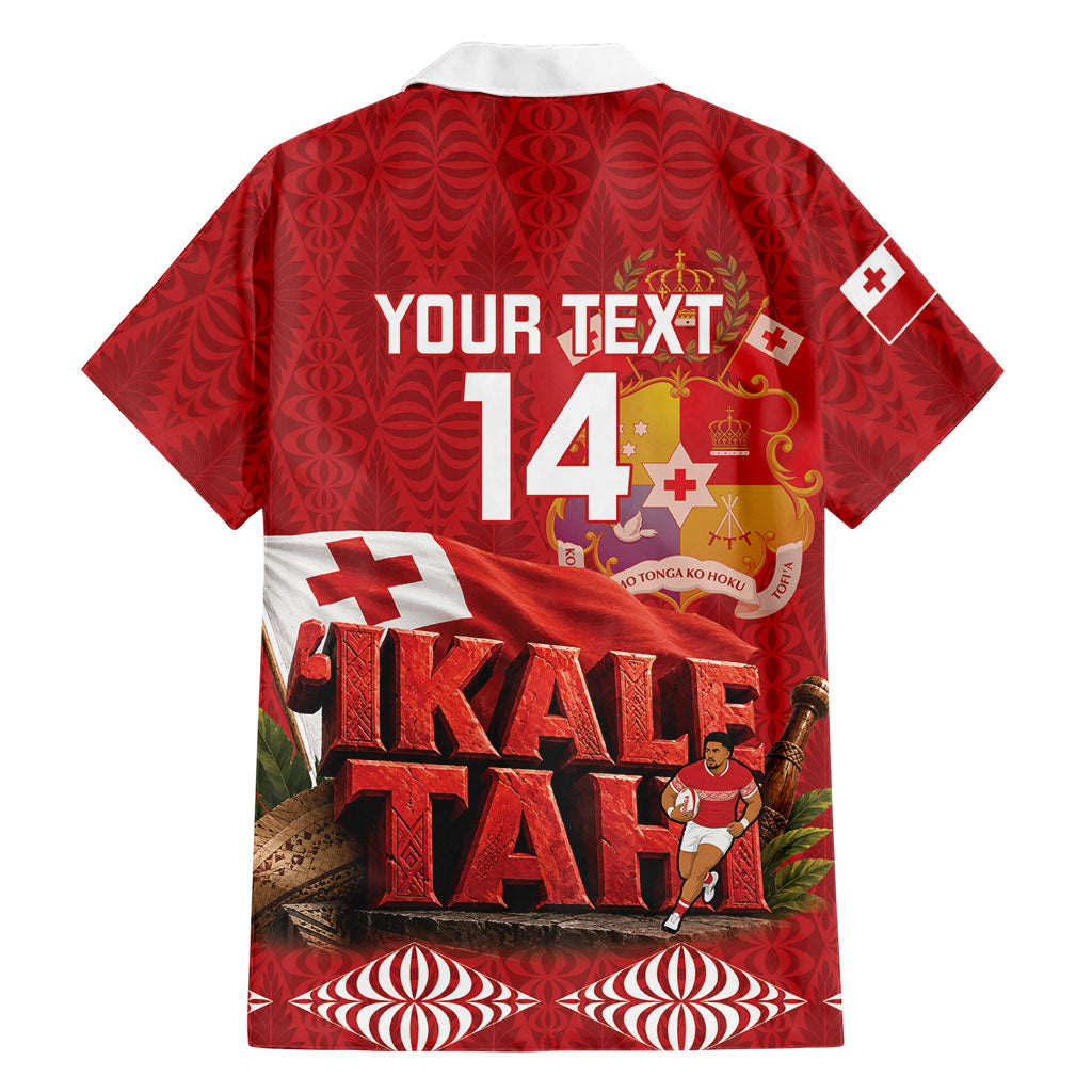Tonga Rugby Custom Family Matching Summer Maxi Dress and Hawaiian Shirt 2026 Go Ikale Tahi Ngatu Pattern