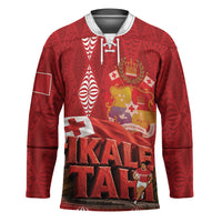 Tonga Rugby Custom Hockey Jersey 2026 Go Ikale Tahi Ngatu Pattern