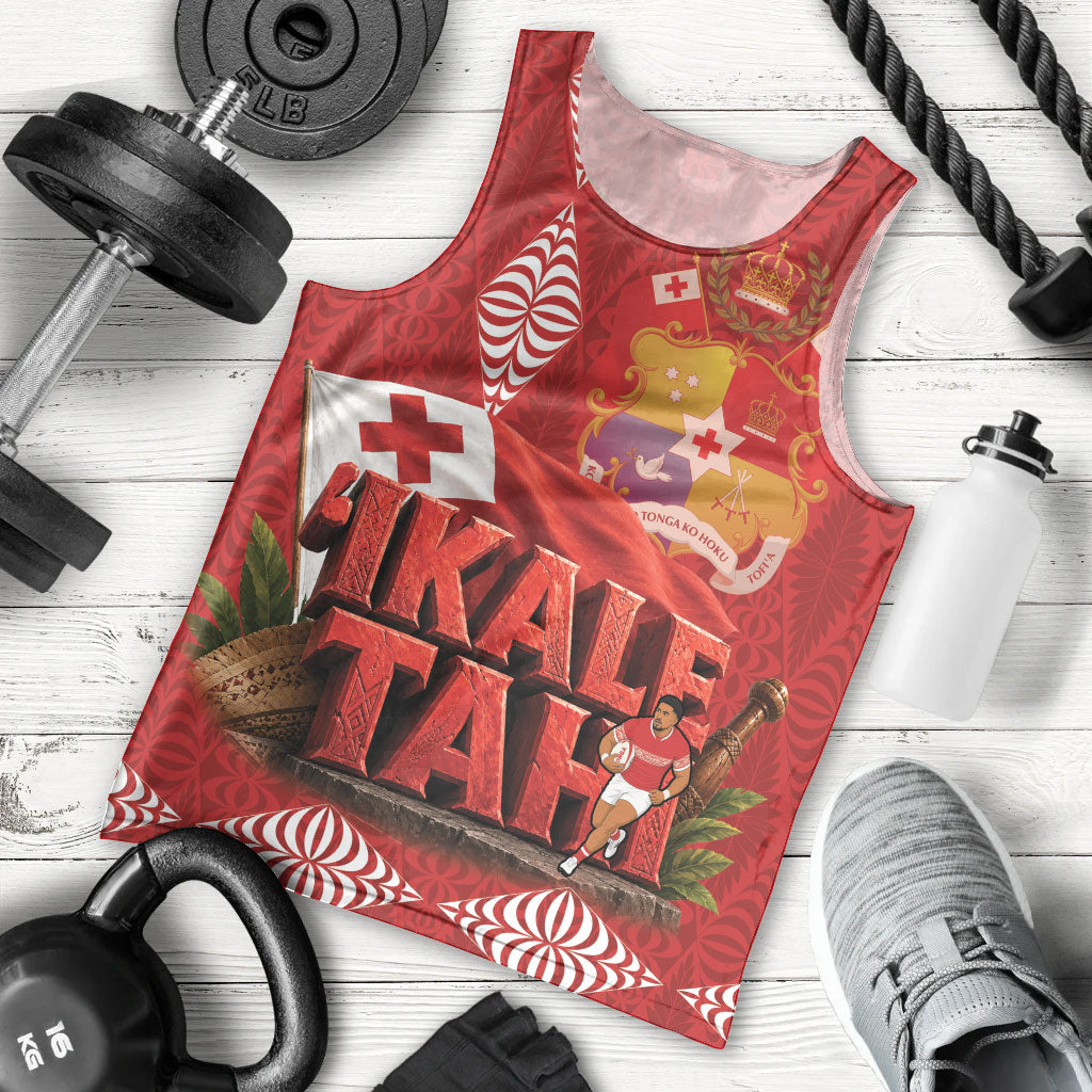 Tonga Rugby Custom Men Tank Top 2026 Go Ikale Tahi Ngatu Pattern