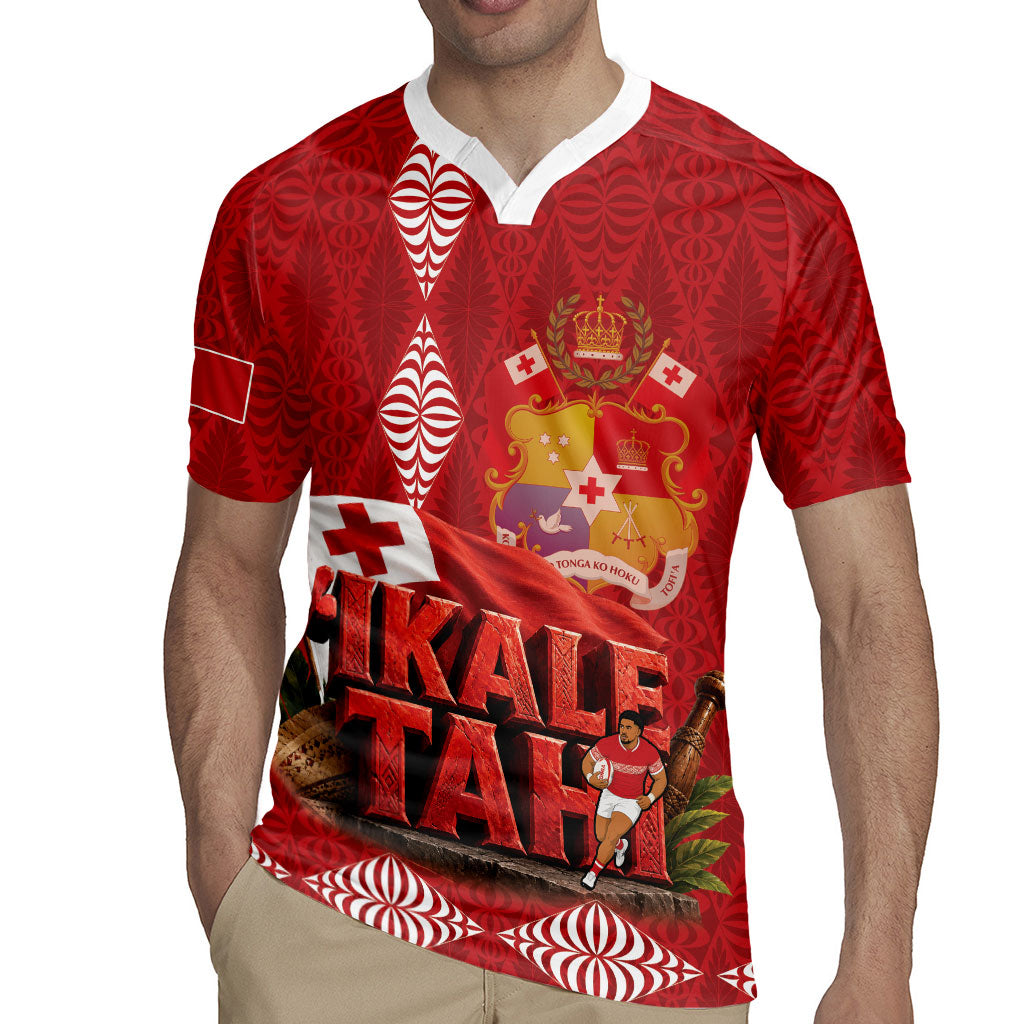 Tonga Rugby Custom Rugby Jersey 2026 Go Ikale Tahi Ngatu Pattern