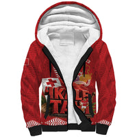 Tonga Rugby Custom Sherpa Hoodie 2026 Go Ikale Tahi Ngatu Pattern