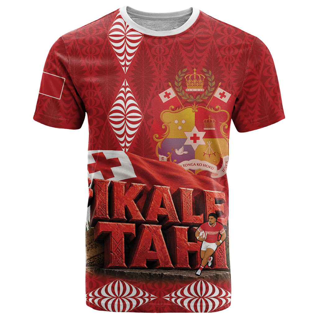 Tonga Rugby Custom T Shirt 2026 Go Ikale Tahi Ngatu Pattern