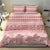 Pastel Pink Samoa Siapo Teuila Flowers Bedding Set - Polynesian Pride