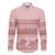 Pastel Pink Samoa Siapo Teuila Flowers Family Matching Long Sleeve Bodycon Dress and Hawaiian Shirt - Polynesian Pride