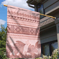 Pastel Pink Samoa Siapo Teuila Flowers Garden Flag - Polynesian Pride