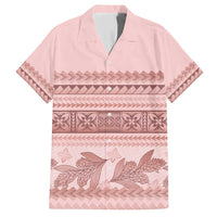 Pastel Pink Samoa Siapo Teuila Flowers Hawaiian Shirt - Polynesian Pride