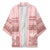 Pastel Pink Samoa Siapo Teuila Flowers Kimono - Polynesian Pride