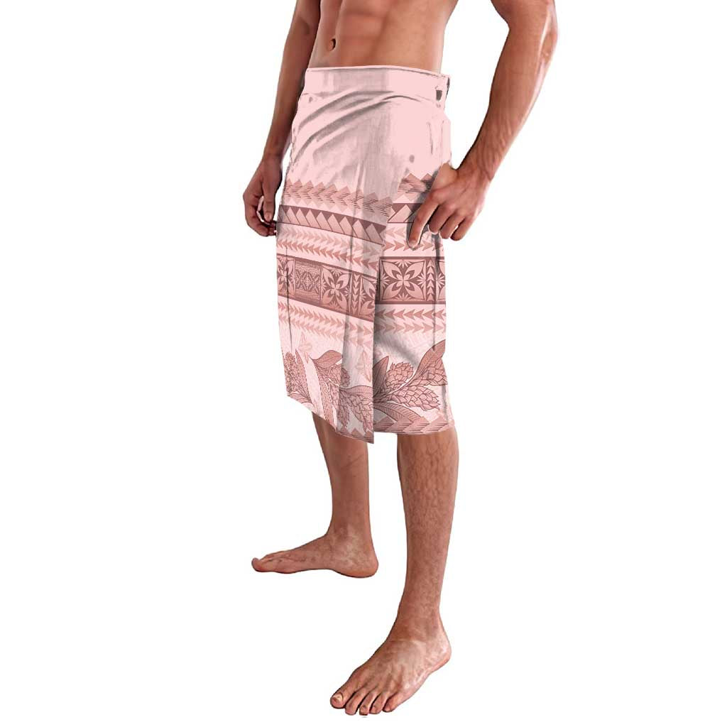Pastel Pink Samoa Siapo Teuila Flowers Lavalava - Polynesian Pride