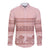 Pastel Pink Samoa Siapo Teuila Flowers Long Sleeve Button Shirt - Polynesian Pride