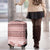 Pastel Pink Samoa Siapo Teuila Flowers Luggage Cover - Polynesian Pride