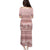 Pastel Pink Samoa Siapo Teuila Flowers Puletasi - Polynesian Pride