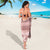 Pastel Pink Samoa Siapo Teuila Flowers Sarong - Polynesian Pride