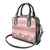 Pastel Pink Samoa Siapo Teuila Flowers Shoulder Handbag - Polynesian Pride