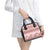 Pastel Pink Samoa Siapo Teuila Flowers Shoulder Handbag - Polynesian Pride