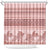Pastel Pink Samoa Siapo Teuila Flowers Shower Curtain - Polynesian Pride