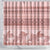Pastel Pink Samoa Siapo Teuila Flowers Shower Curtain - Polynesian Pride